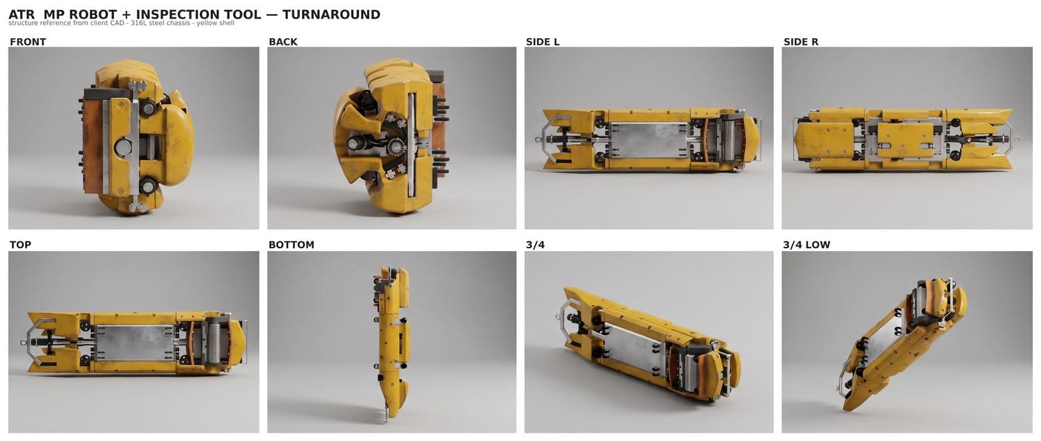 Multipurpose robot + inspection skid